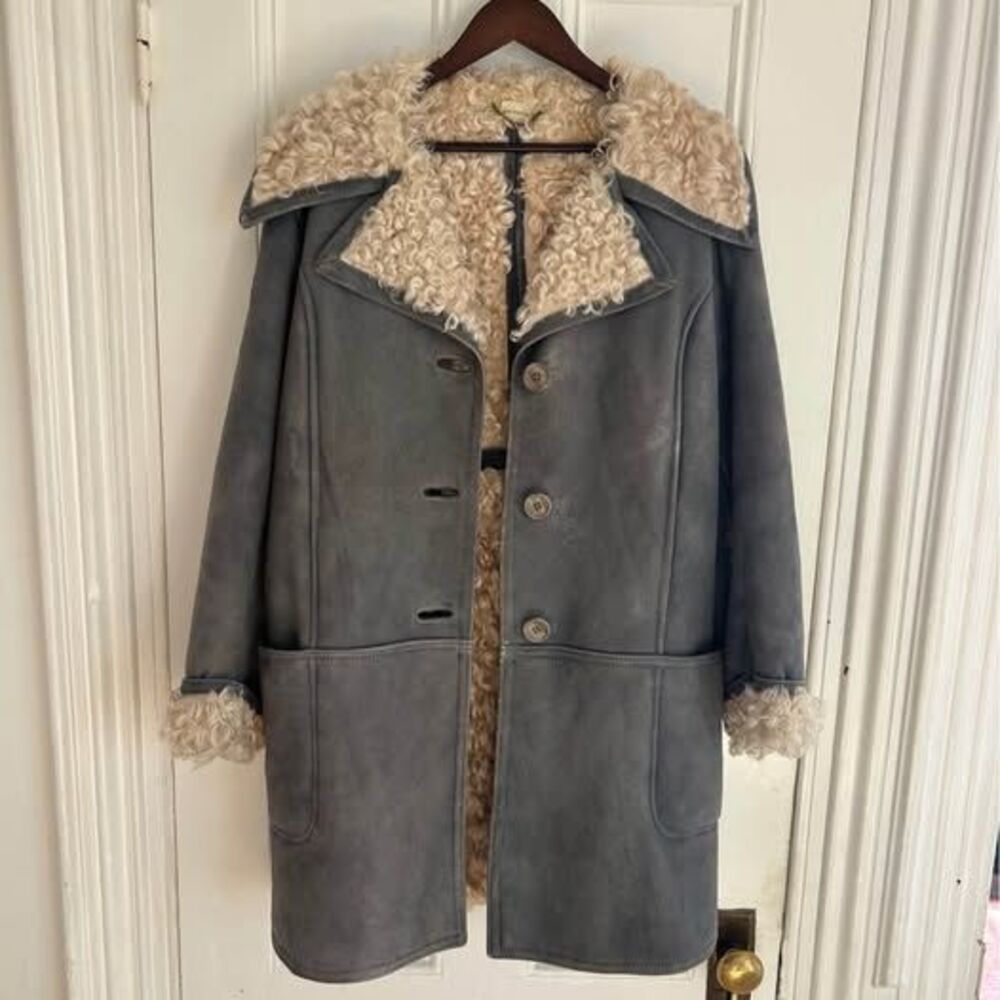 Vintage 1970s "Penny Lane" boho Antartex Curly sherpa